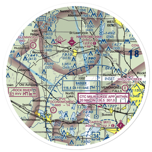 Erin Aero Airport (WN75) VFR Sectional Sticker (30 mile)