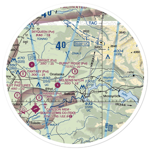 Burnt Ridge Airstrip (WN74) VFR Sectional Sticker (30 mile)