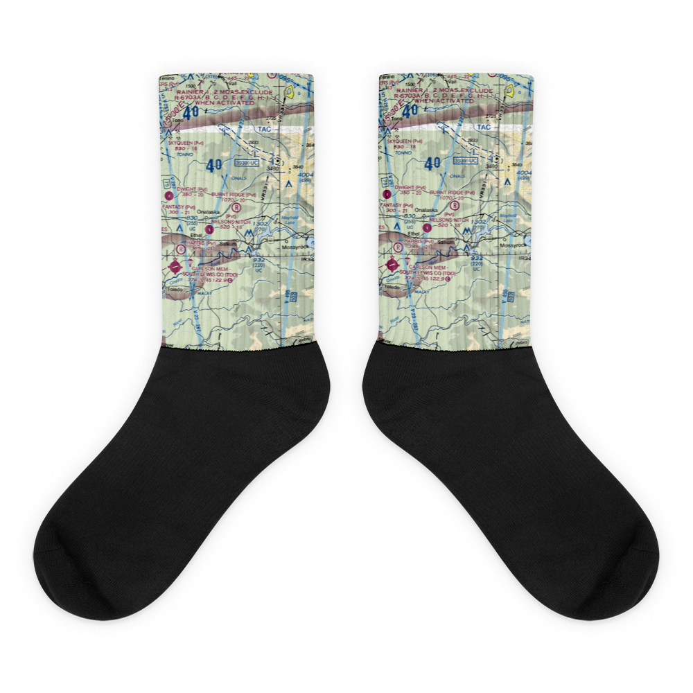 Burnt Ridge Airstrip (WN74) VFR Sectional Socks 