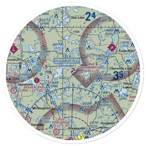 Cranberry International Seaplane Base (WN66) VFR Sectional Sticker (30 mile)