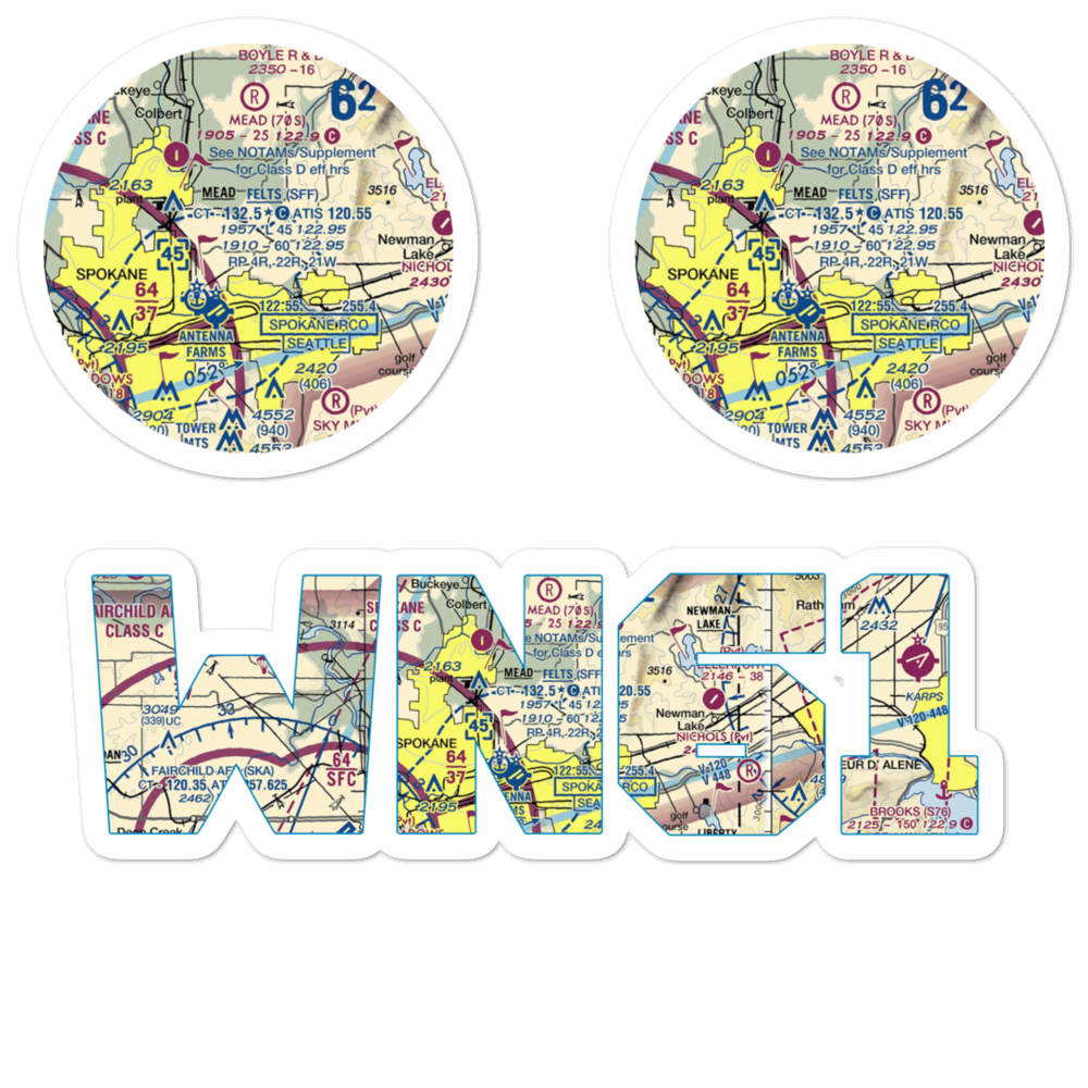 Tai's Landing Airport (WN61) VFR Sectional Sticker Pack 