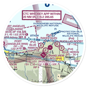 Swanton Ultralightport (WN60) VFR Sectional Sticker (20 mile)
