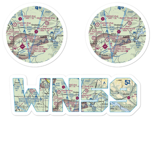 Nelsons Nitch Airport (WN59) VFR Sectional Sticker Pack