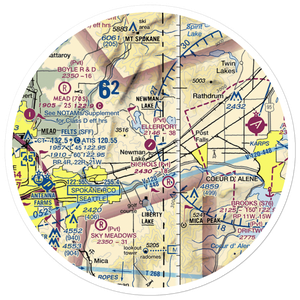 Ellerport Airport (WN54) VFR Sectional Sticker (30 mile)