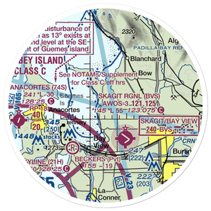 Bayview Farms Airport (WN51) VFR Sectional Sticker (20 mile)