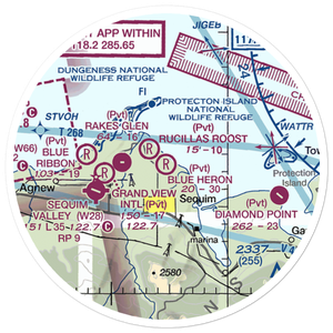Blue Heron Field (WN49) VFR Sectional Sticker (20 mile)