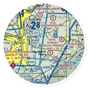 Flying H Ranch Airport (WN42) VFR Sectional Sticker (20 mile)