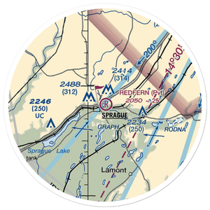 Redfern Aerodrome (WN41) VFR Sectional Sticker (20 mile)