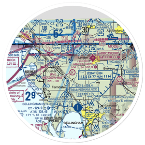 Meadow Mist Airport (WN35) VFR Sectional Sticker (30 mile)