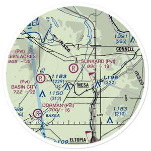 Slinkard Airfield (WN31) VFR Sectional Sticker (20 mile)