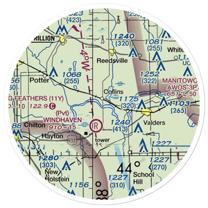 Redoft Airport (WN27) VFR Sectional Sticker (20 mile)