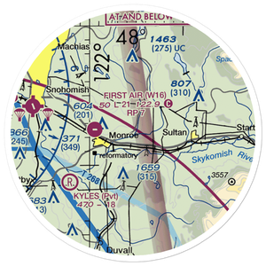 Van De Plasch Airport (WN20) VFR Sectional Sticker (20 mile)