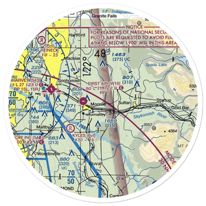 Van De Plasch Airport (WN20) VFR Sectional Sticker (30 mile)