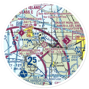 Becker's Landing Airport (WN18) VFR Sectional Sticker (20 mile)