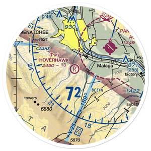 Hoverhawk Ranch Airport (WN17) VFR Sectional Sticker (20 mile)