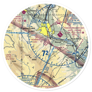 Hoverhawk Ranch Airport (WN17) VFR Sectional Sticker (30 mile)