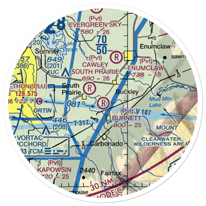 Burnett Landing Airport (WN15) VFR Sectional Sticker (20 mile)