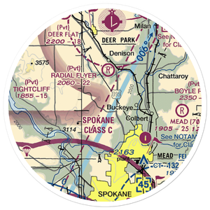 Pete's Airport (WN14) VFR Sectional Sticker (20 mile)