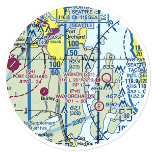 Vaughan Ranch Airfield (WN13) VFR Sectional Sticker (20 mile)