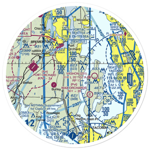 Vaughan Ranch Airfield (WN13) VFR Sectional Sticker (30 mile)