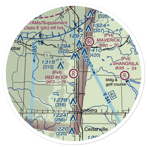 Red Roof Airport (WN11) VFR Sectional Sticker (20 mile)