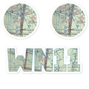 Red Roof Airport (WN11) VFR Sectional Sticker Pack