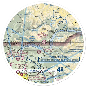 Mount St Helen's Aero Ranch Airport (WN10) VFR Sectional Sticker (30 mile)