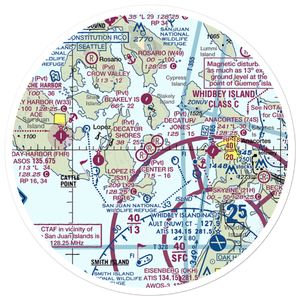 Decatur Shores Airport (WN07) VFR Sectional Sticker (30 mile)