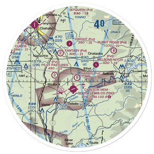 Harris Airport (WN05) VFR Sectional Sticker (30 mile)