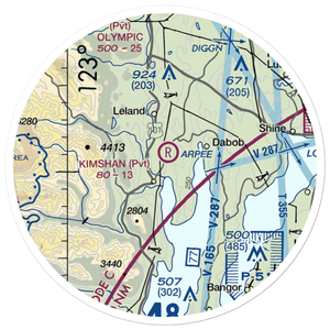 Kimshan Ranch Airport (WN00) VFR Sectional Sticker (20 mile)
