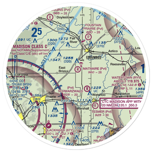 Mathaire Field (WI97) VFR Sectional Sticker (30 mile)