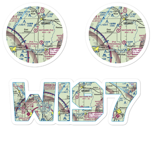 Mathaire Field (WI97) VFR Sectional Sticker Pack