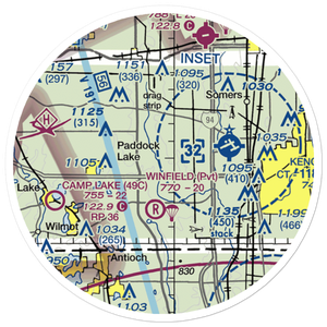 Binzel Airport (WI95) VFR Sectional Sticker (20 mile)