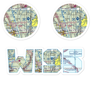 Binzel Airport (WI95) VFR Sectional Sticker Pack