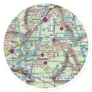 Wag-Aero Airport (WI92) VFR Sectional Sticker (30 mile)