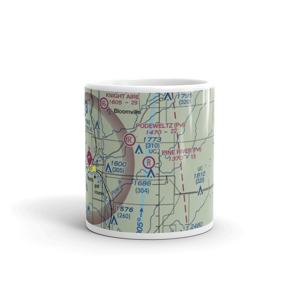 Pine River Airport (WI87) VFR Sectional  Mug 