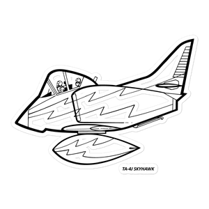 TA-4J Skyhawk Naval Trainer Sticker