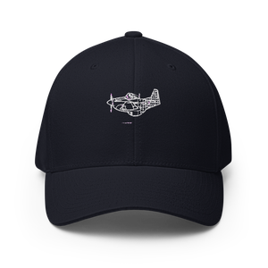 Legendary P-51D Mustang Fighter Flexfit Hat