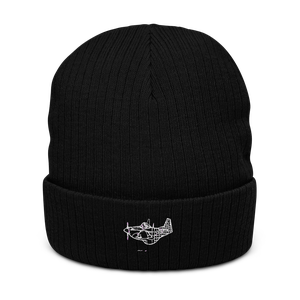 Legendary P-51D Mustang Fighter Atlantis Recycled Cuffed Beanie