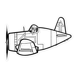 Vought F4U Corsair - Sky Warrior Sticker