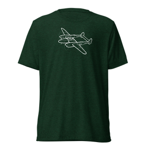 Lockheed P-38 Lightning Warrior 3 Tri-blend T-Shirt