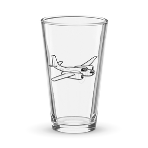Douglas B-26 Invader Bomber  Shaker Pint Glass