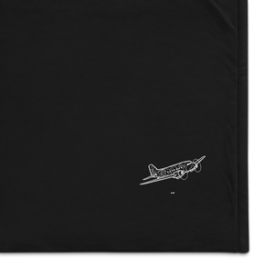 Douglas C-47 Skytrain Legend Port Authority Embroidered Premium Sherpa Blanket