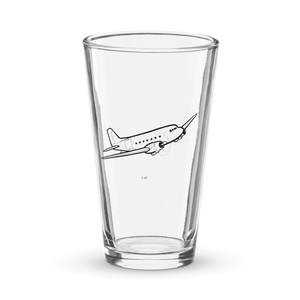 Douglas C-47 Skytrain Legend  Shaker Pint Glass