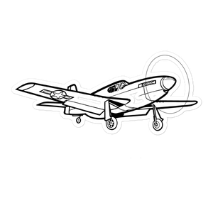 P-51B Mustang - Air Superiority Icon Sticker