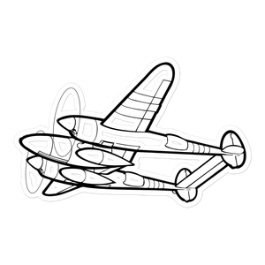 Lockheed P-38 Lightning 2 Sticker