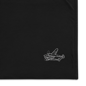 Lockheed P-38 Lightning 2 Port Authority Embroidered Premium Sherpa Blanket