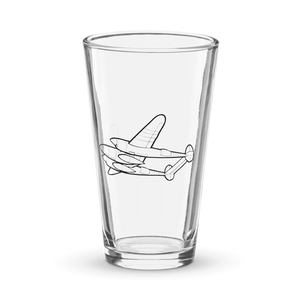 Lockheed P-38 Lightning 2  Shaker Pint Glass