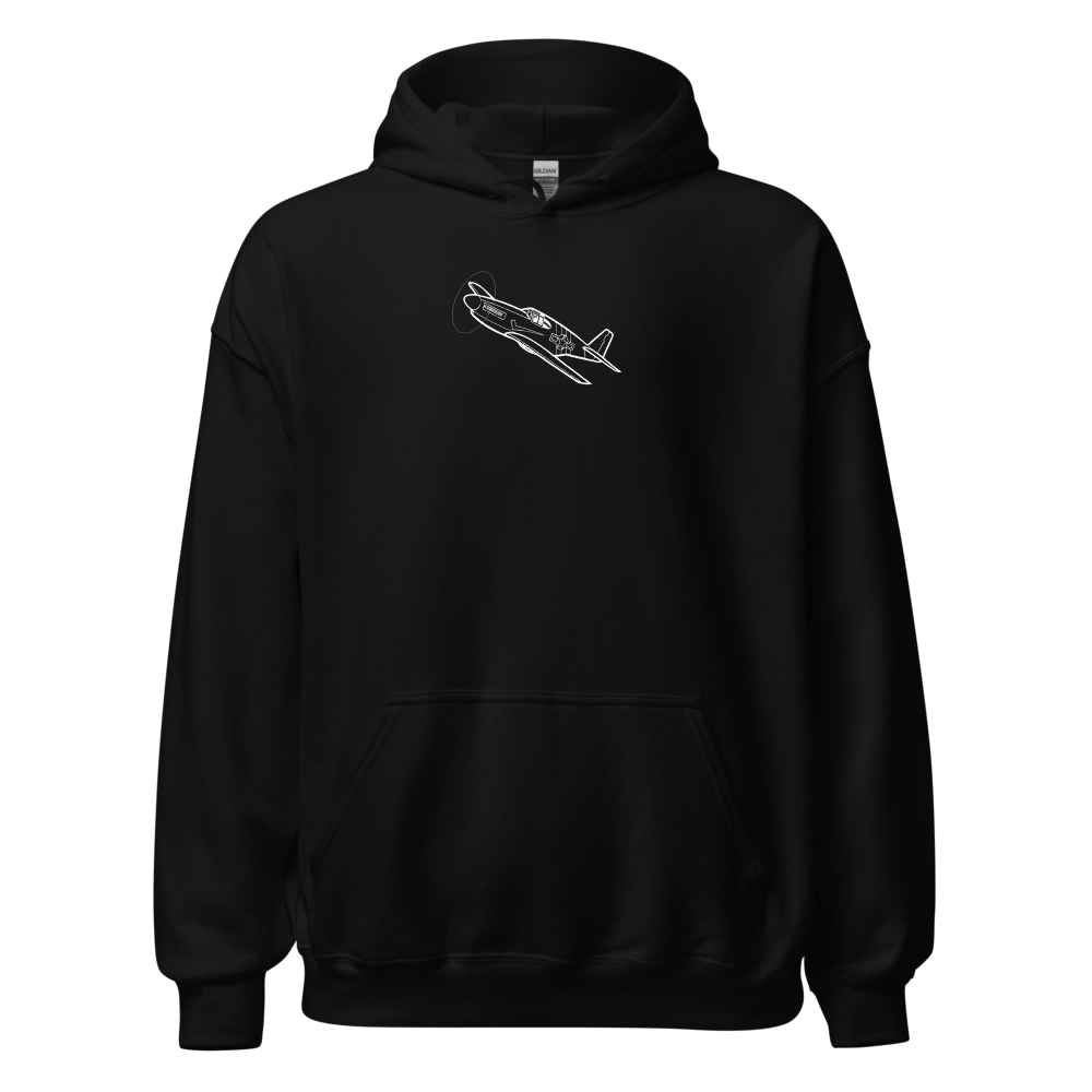 Iconic P-51B Mustang Fighter 3 Hoodie Sweatshirt 