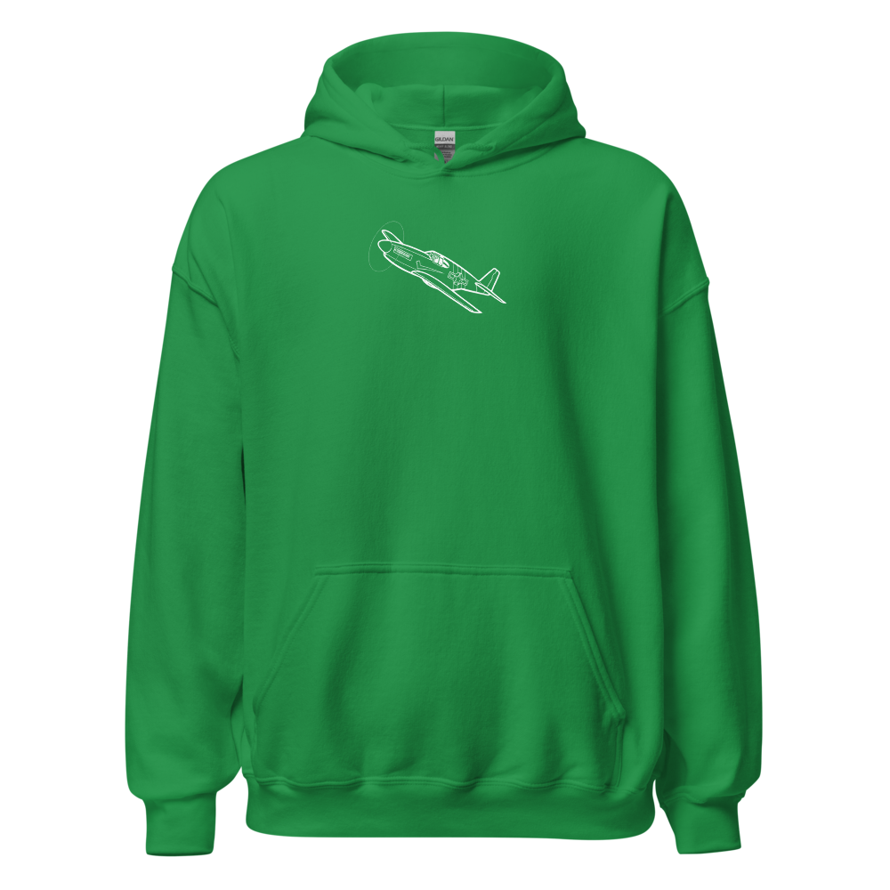 Iconic P-51B Mustang Fighter 3 Hoodie Sweatshirt 